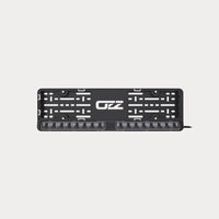 OZZ DLP1 kentekenplaathouder met lichtbalk, zwart met 2 LI
