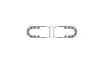 LED flitsbalk amber | 13 serie | ECE-R65 amber | 770mm | 16 LED's | 13-00009-E