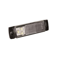LED markeringslicht wit | 12-24v | 50cm. kabel | 129WM