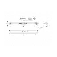 LED remlicht, achterlicht slimline | 12-24v | 100cm. kabel | VRM-110