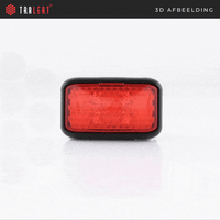 LED markeringslicht rood | 12-24v | 40cm. kabel | 35RME