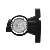 Links | LED breedtelamp | korte steel | 12-24v | 0,75mm². connector | M10BV-911RWA