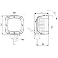 Werklamp | Kleurrand grijs| 36-serie | WAC-36GRIJS