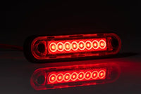 LED markeringslicht -lang rood | 12-24v | 0,15m. kabel | MV-2400LR