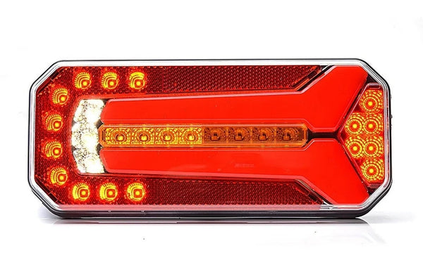 LED achterlicht uni 12-24 200cm kabel dynamisch knipperlicht