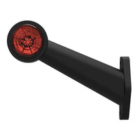 Links | LED breedtelamp | schuine steel | 12-24v | 1,5mm². connector | M10BV-521RW