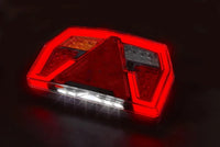LED neon achterlicht links + kenteken 12-24v - 100cm kabel