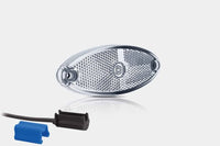 LED markeringslicht ovaal wit | 12-24v | 0,75mm². connector | MV-5810W