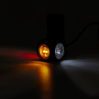 LED dark breedtelamp rechts rood-wit-amber 12-24v 60cm kabel