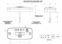 LED markeringslicht amber 12-24v 120cm kabel + SuperSeal | MV-1750A-SS