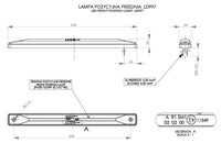 LED dark markeerverlichting rood 12-24v 0,3m. kabel
