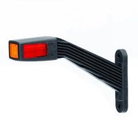 Rechts | LED breedtelamp | schuine steel | 12-36v | 30cm. kabel | MB-1452