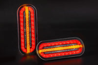 LED compact achterlicht met statisch knipperlicht | montage H+V 12-24v | VC-330