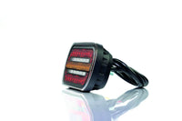 LED compact achterlicht met statisch knipperlicht | montage H+V 12-24v | VC-330